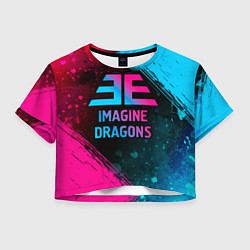 Женский топ Imagine Dragons - neon gradient