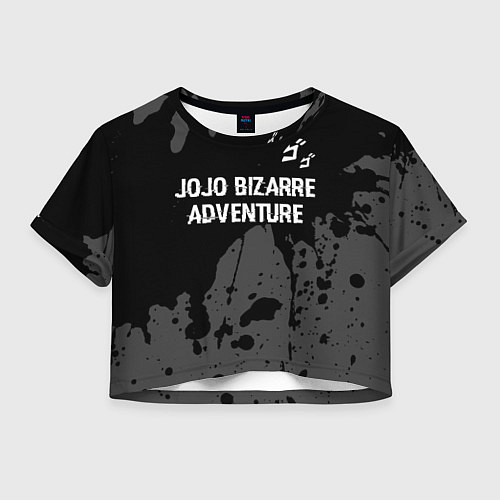 Женский топ JoJo Bizarre Adventure glitch на темном фоне: симв / 3D-принт – фото 1