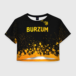 Женский топ Burzum - gold gradient: символ сверху