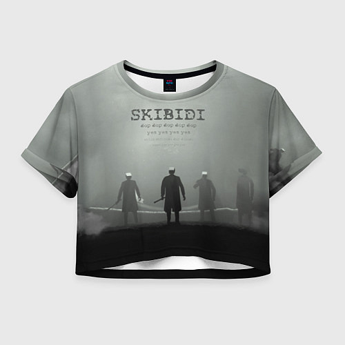 Женский топ Skibisi toilet Camera men / 3D-принт – фото 1