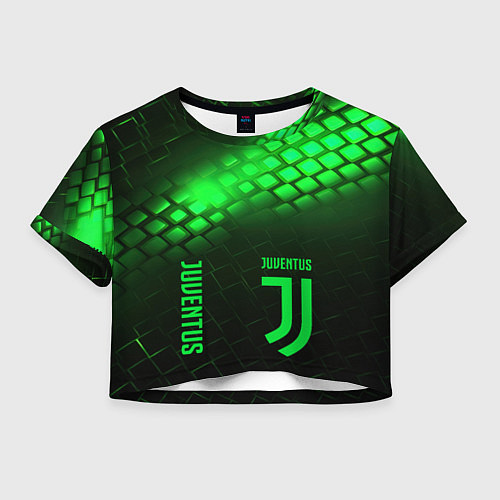 Женский топ Juventus green logo neon / 3D-принт – фото 1