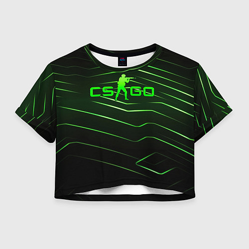 Женский топ CS GO dark green / 3D-принт – фото 1