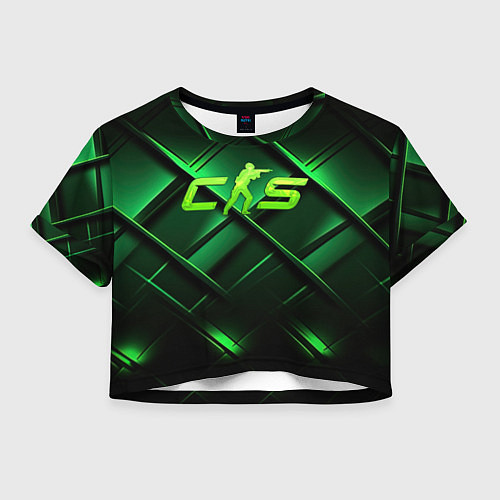 Женский топ CS2 green background / 3D-принт – фото 1