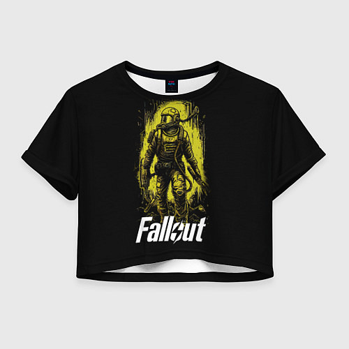 Женский топ Fallout green style / 3D-принт – фото 1