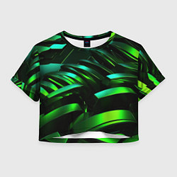 Женский топ Dark green abstract