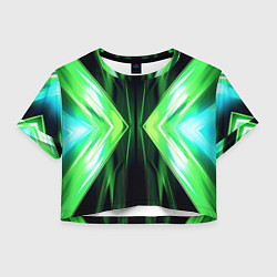 Женский топ Зеленые зеркальные плиты