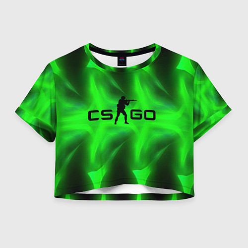 Женский топ CSGO green logo / 3D-принт – фото 1