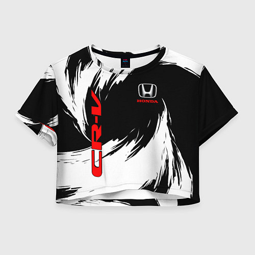 Женский топ Honda - белые краски / 3D-принт – фото 1