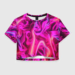 Женский топ Pink neon abstract