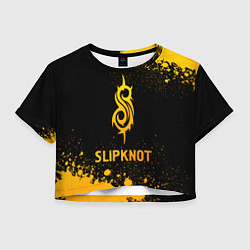 Женский топ Slipknot - gold gradient
