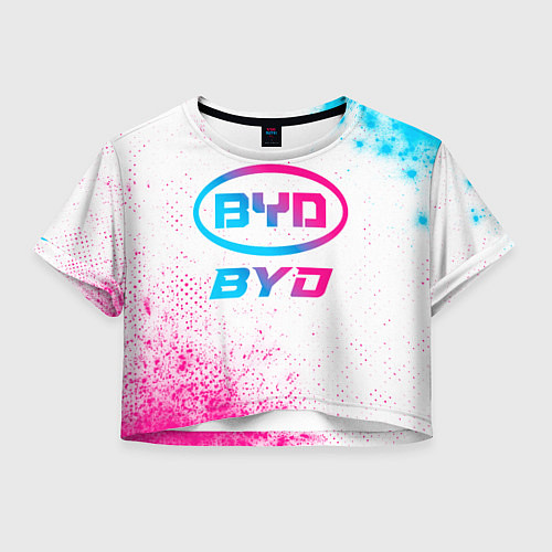 Женский топ BYD neon gradient style / 3D-принт – фото 1