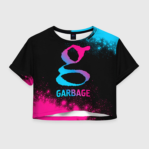 Женский топ Garbage - neon gradient / 3D-принт – фото 1