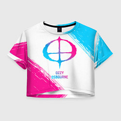 Женский топ Ozzy Osbourne neon gradient style