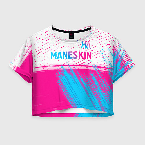 Женский топ Maneskin neon gradient style: символ сверху / 3D-принт – фото 1