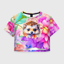 Женский топ Ежик в цветах