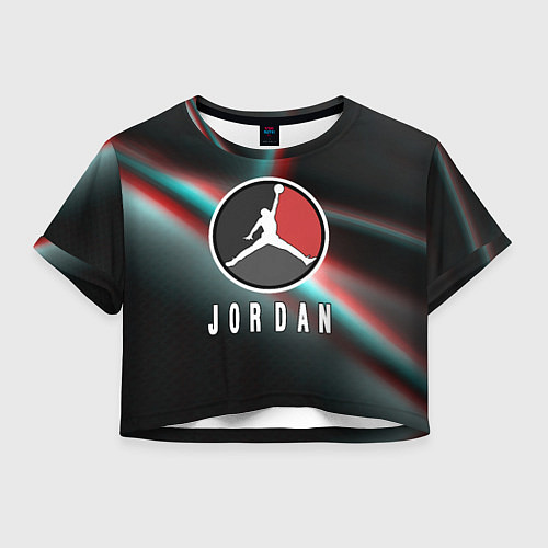 Женский топ Nba jordan sport / 3D-принт – фото 1