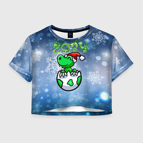 Женский топ Динозаврик вылупился из яйца 2024 / 3D-принт – фото 1