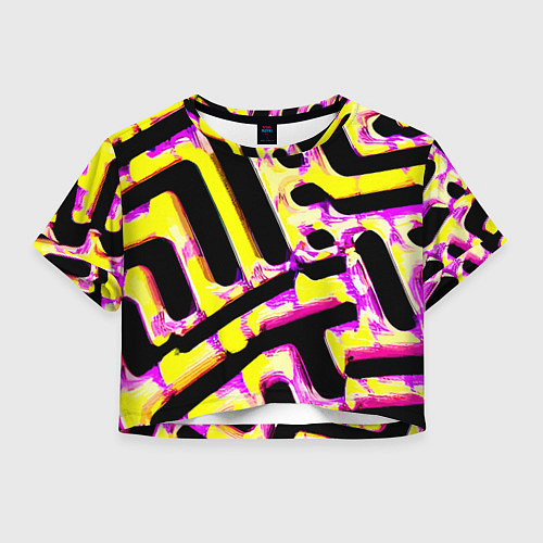 Женский топ Абстракция - лабиринт / 3D-принт – фото 1