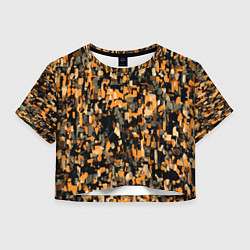 Женский топ Мазки коричневой краски