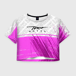 Женский топ Tokio Hotel rock legends посередине