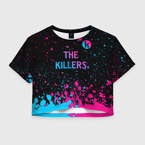 Женский топ The Killers - neon gradient посередине / 3D-принт – фото 1