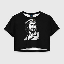 Футболка 3D укороченная женская Che Guevara - Hasta La Victoria, цвет: 3D-принт