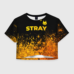 Женский топ Stray - gold gradient посередине