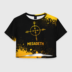 Женский топ Megadeth - gold gradient