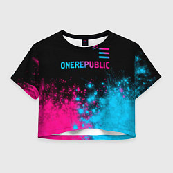 Женский топ OneRepublic - neon gradient посередине