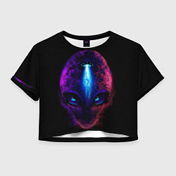 Женский топ UFO alien head