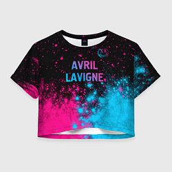 Женский топ Avril Lavigne - neon gradient посередине