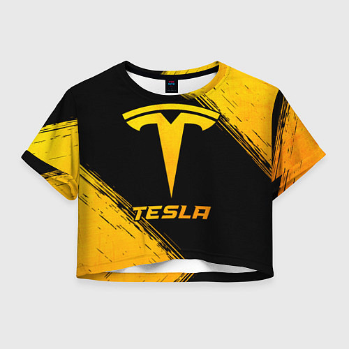 Женский топ Tesla - gold gradient / 3D-принт – фото 1