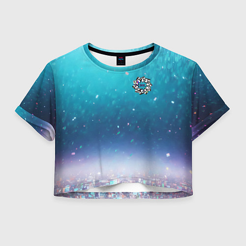 Женский топ Венок дискет 3 5 - save retro / 3D-принт – фото 1