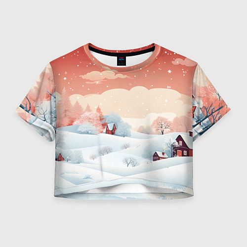 Женский топ Зимняя сказка на пороге / 3D-принт – фото 1