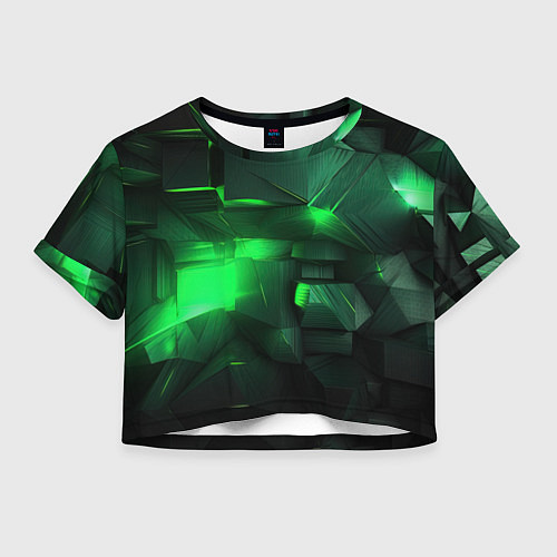 Женский топ Цветные блоки абстракции / 3D-принт – фото 1