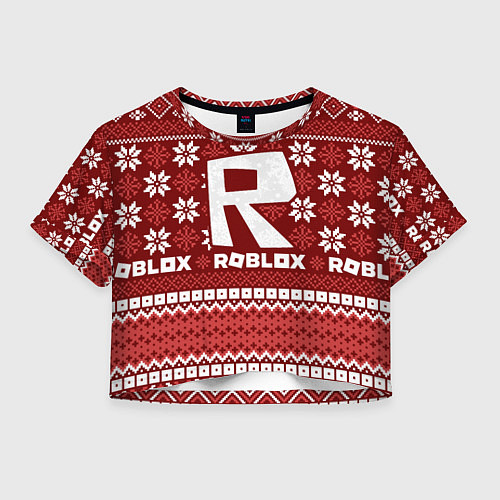 Женский топ Roblox christmas sweater / 3D-принт – фото 1