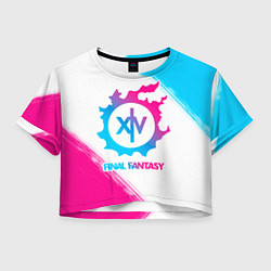 Женский топ Final Fantasy neon gradient style