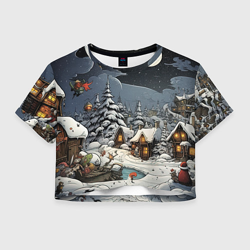 Женский топ Волшебство новогодней ночи / 3D-принт – фото 1