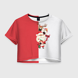 Женский топ Новогодние персонажи