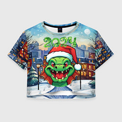 Женский топ Дракон зимние забавы