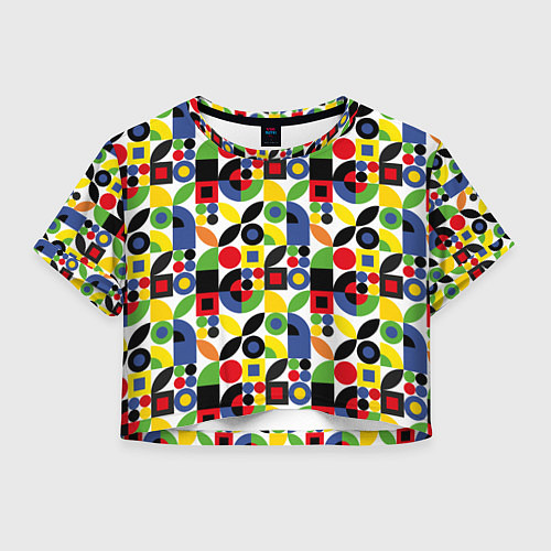 Женский топ Паттерн из геометрических фигур / 3D-принт – фото 1