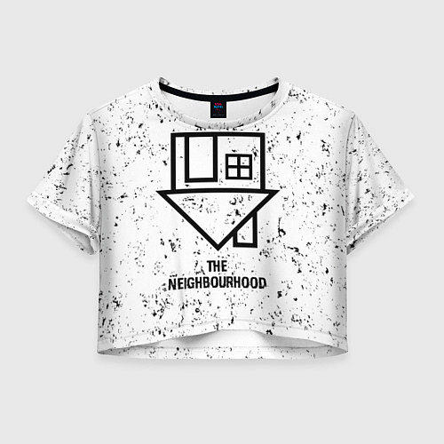 Женский топ The Neighbourhood glitch на светлом фоне / 3D-принт – фото 1