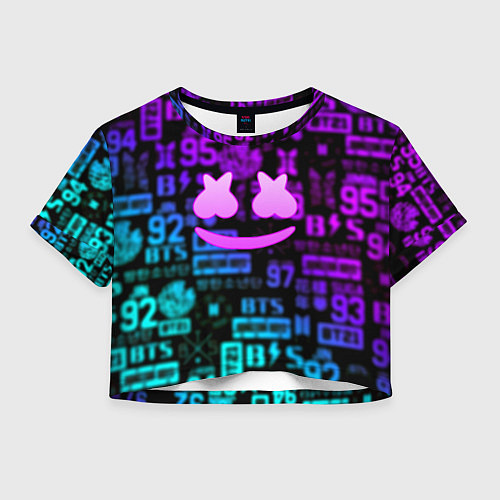 Женский топ Маршмеллоу x BTS / 3D-принт – фото 1