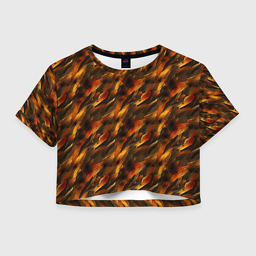Женский топ Brown print from the neural network / 3D-принт – фото 1