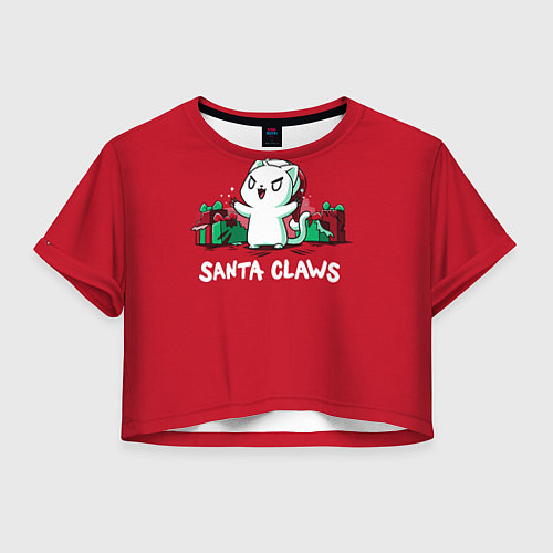 Женский топ Santa claws / 3D-принт – фото 1