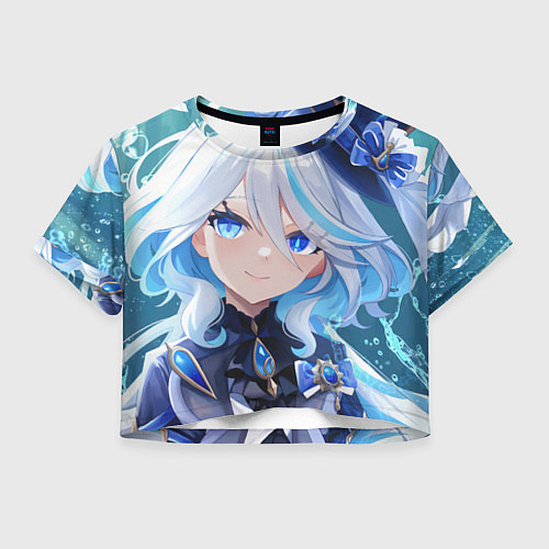 Женский топ Genshin Impact Furina Smile / 3D-принт – фото 1