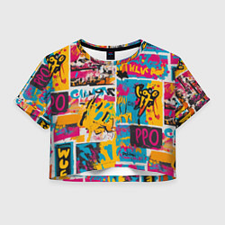 Женский топ В стиле поп арт