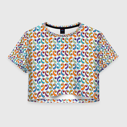 Женский топ Паттерн из симметричных фигур / 3D-принт – фото 1