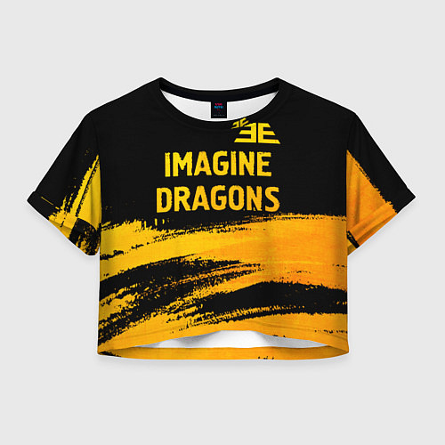 Женский топ Imagine Dragons - gold gradient посередине / 3D-принт – фото 1