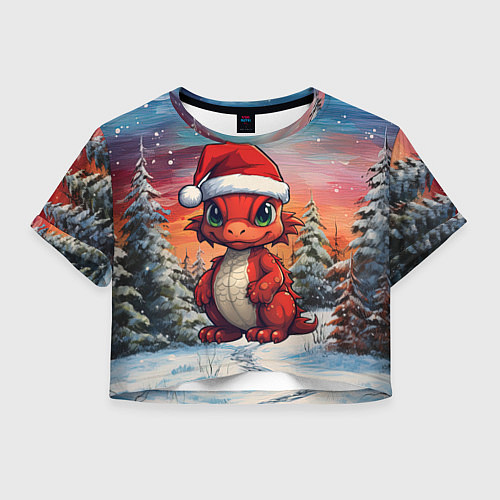 Женский топ Маленький красный дракон / 3D-принт – фото 1